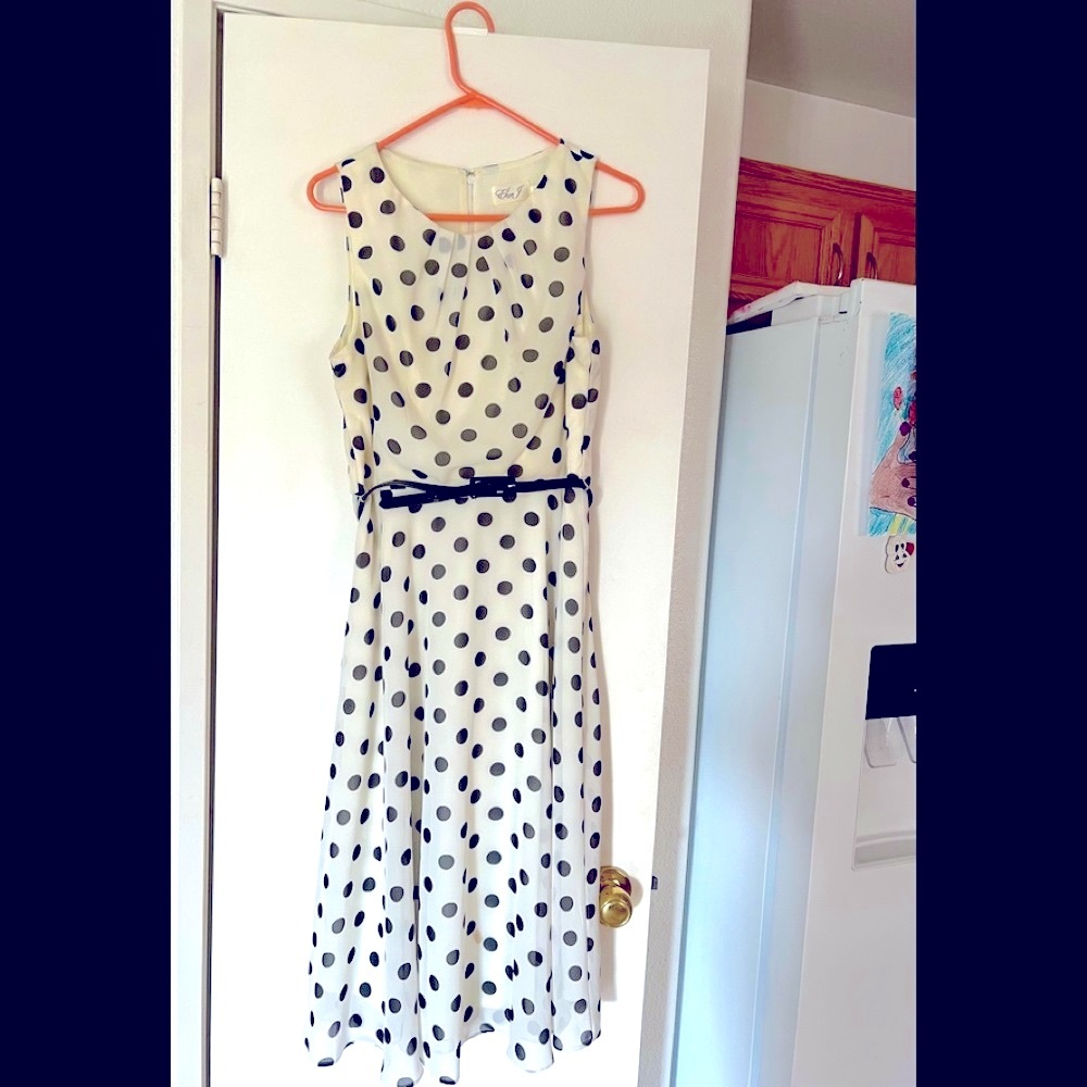 Eliza J polka dot dress